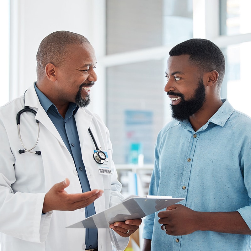 patient and clinician