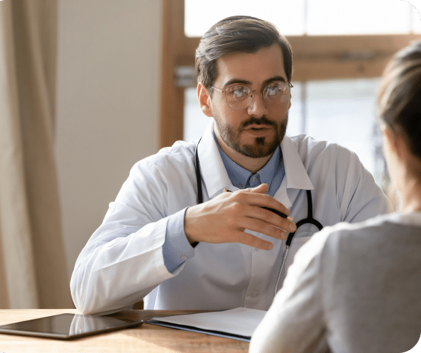 consultation with the patient